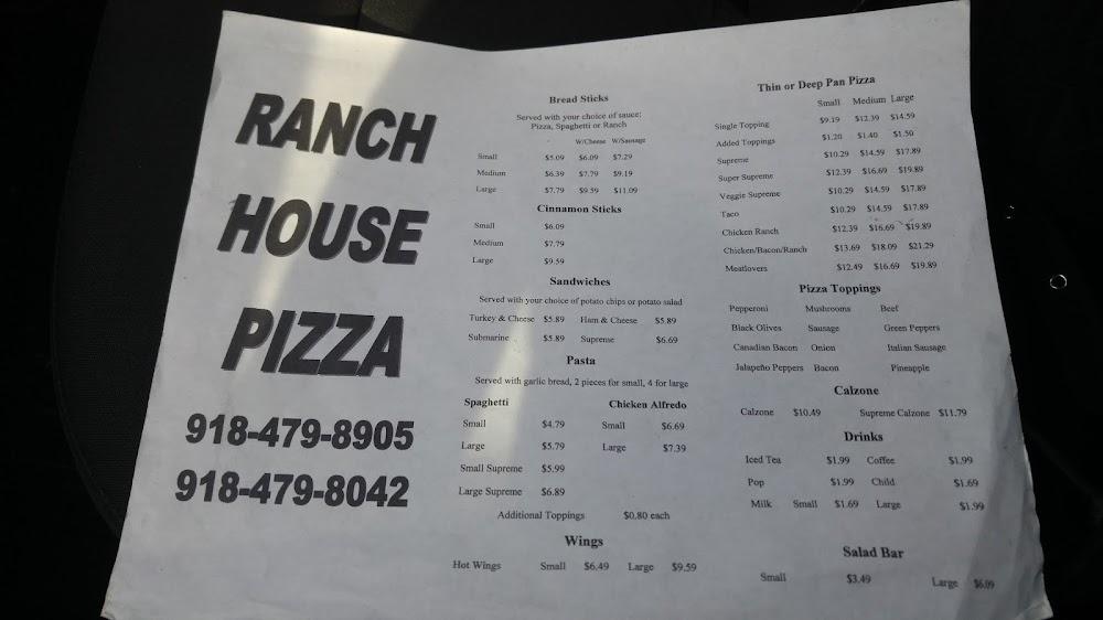 Ranch House Pizza Menu image 4